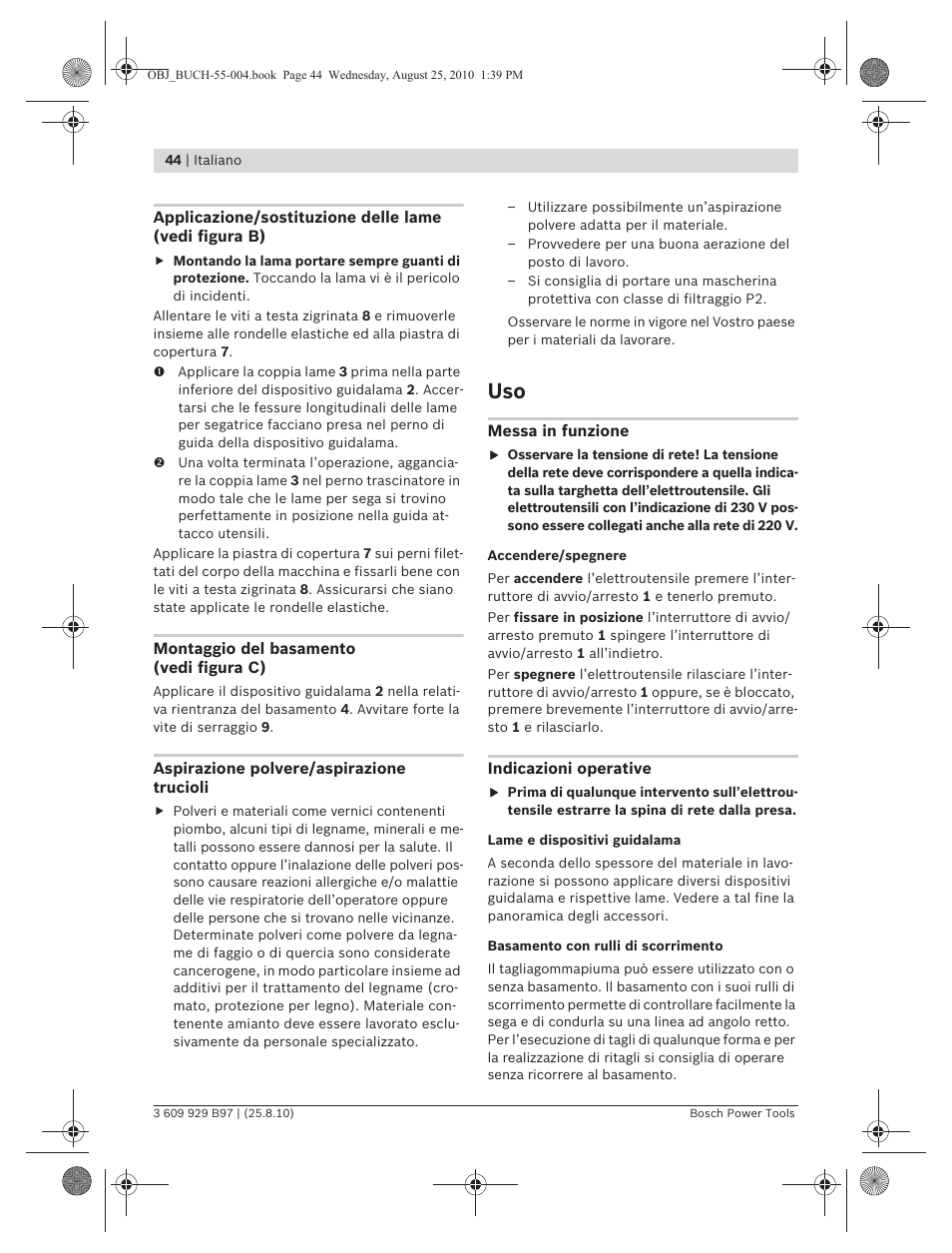 Bosch GSG 300 Professional User Manual | Page 44 / 179