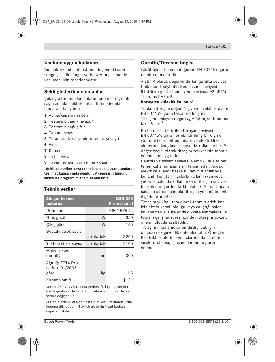 Bosch GSG 300 Professional User Manual | Page 81 / 179