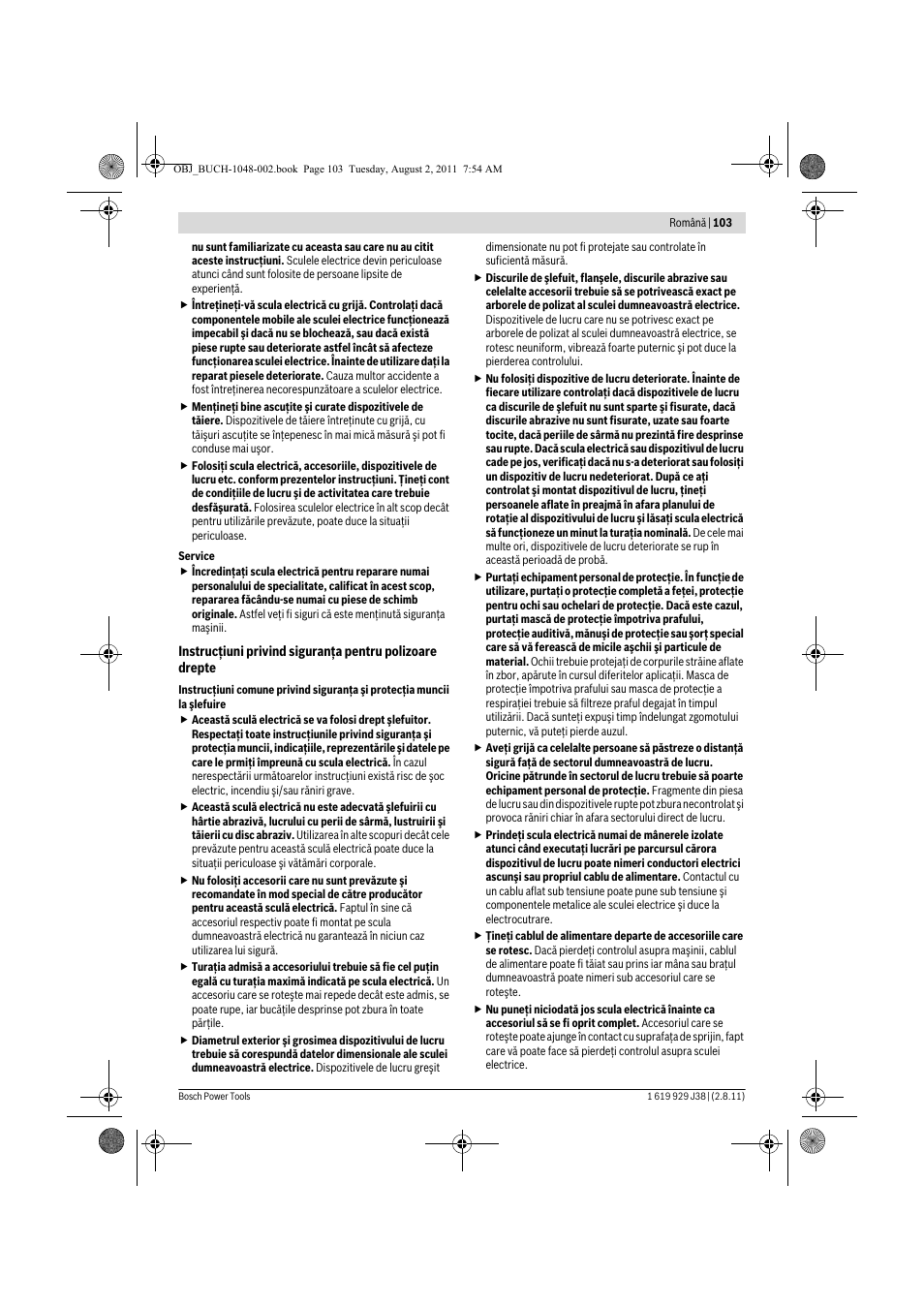 Bosch GGS 16 Professional User Manual | Page 103 / 153