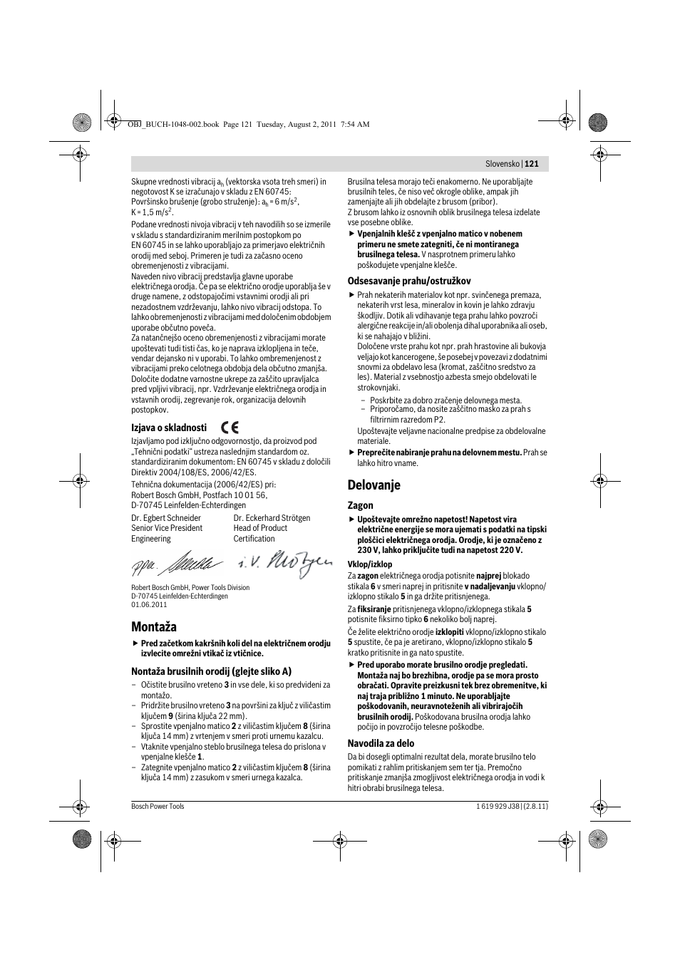 Montaža, Delovanje | Bosch GGS 16 Professional User Manual | Page 121 / 153