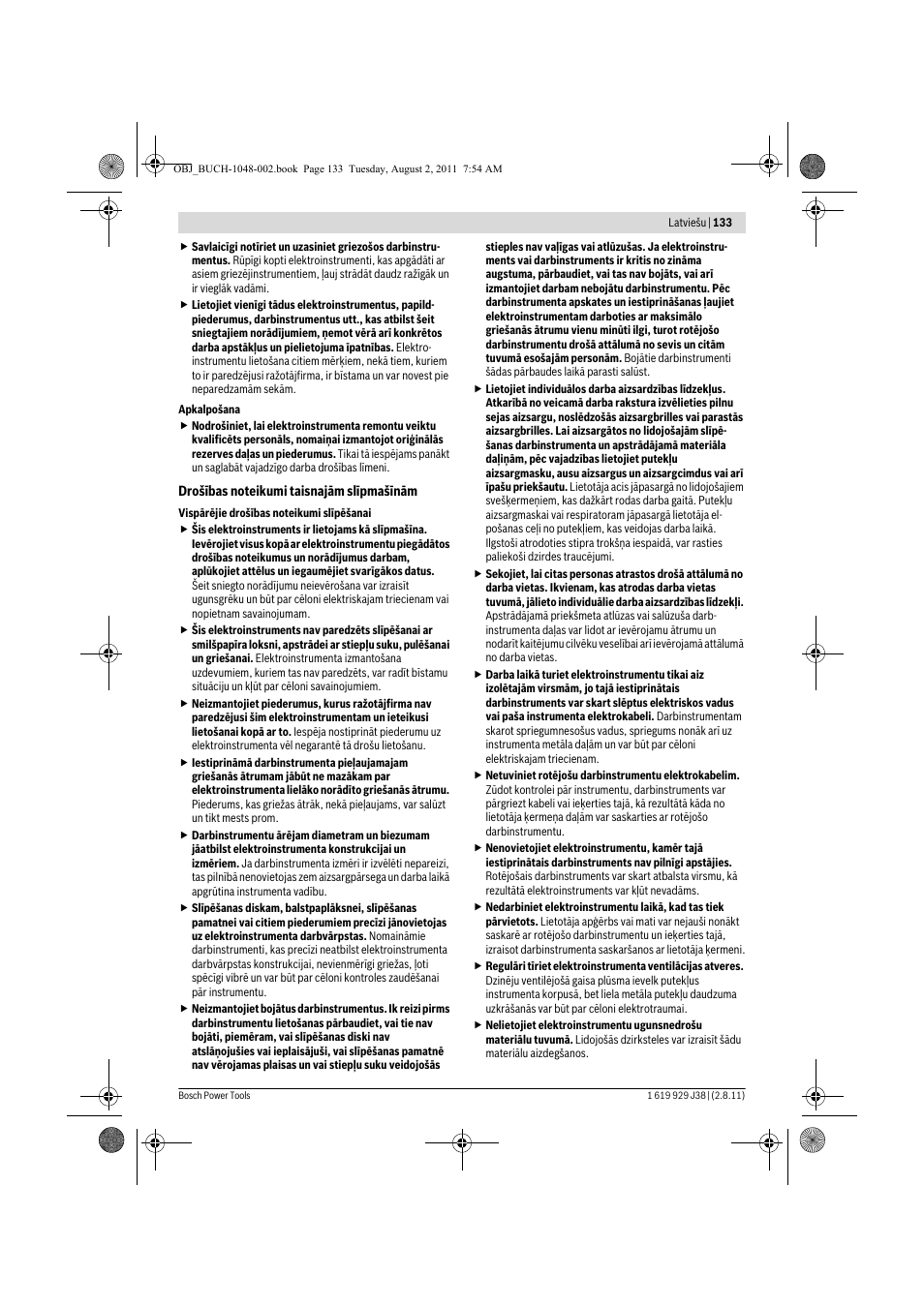 Bosch GGS 16 Professional User Manual | Page 133 / 153