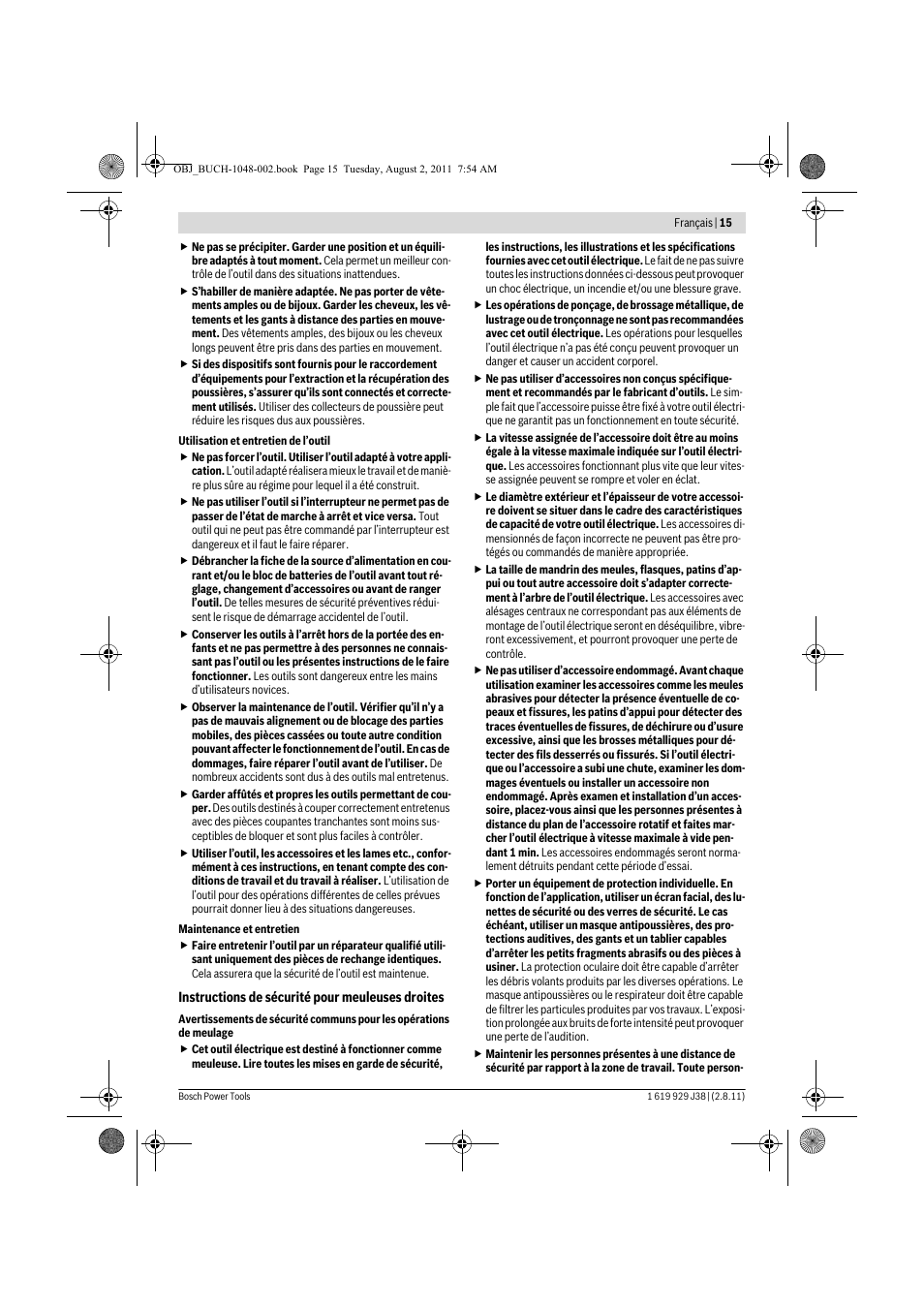 Bosch GGS 16 Professional User Manual | Page 15 / 153