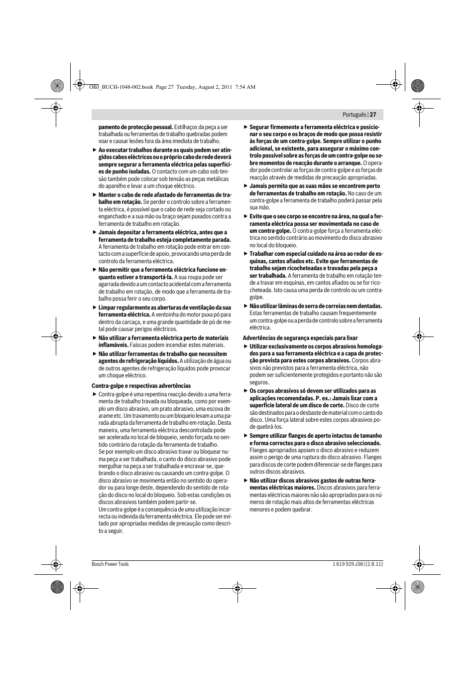 Bosch GGS 16 Professional User Manual | Page 27 / 153