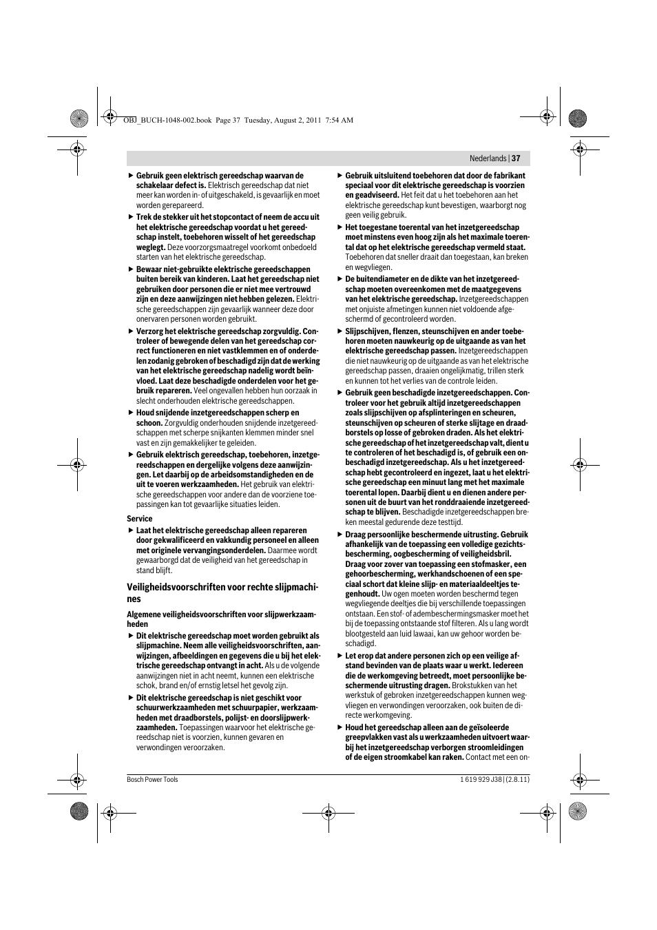 Bosch GGS 16 Professional User Manual | Page 37 / 153