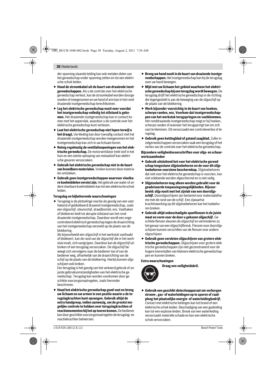 Bosch GGS 16 Professional User Manual | Page 38 / 153