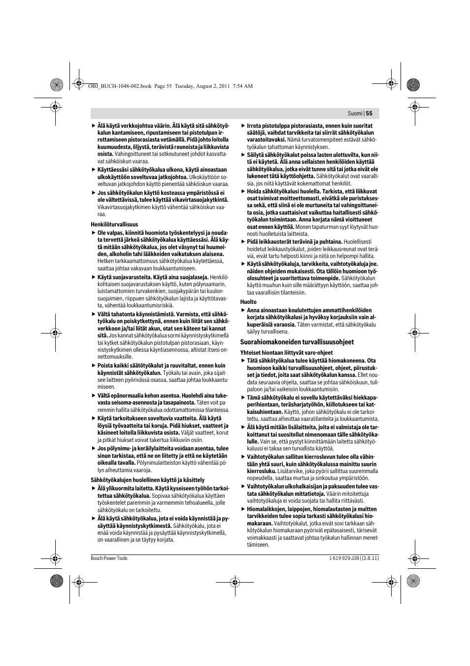 Bosch GGS 16 Professional User Manual | Page 55 / 153