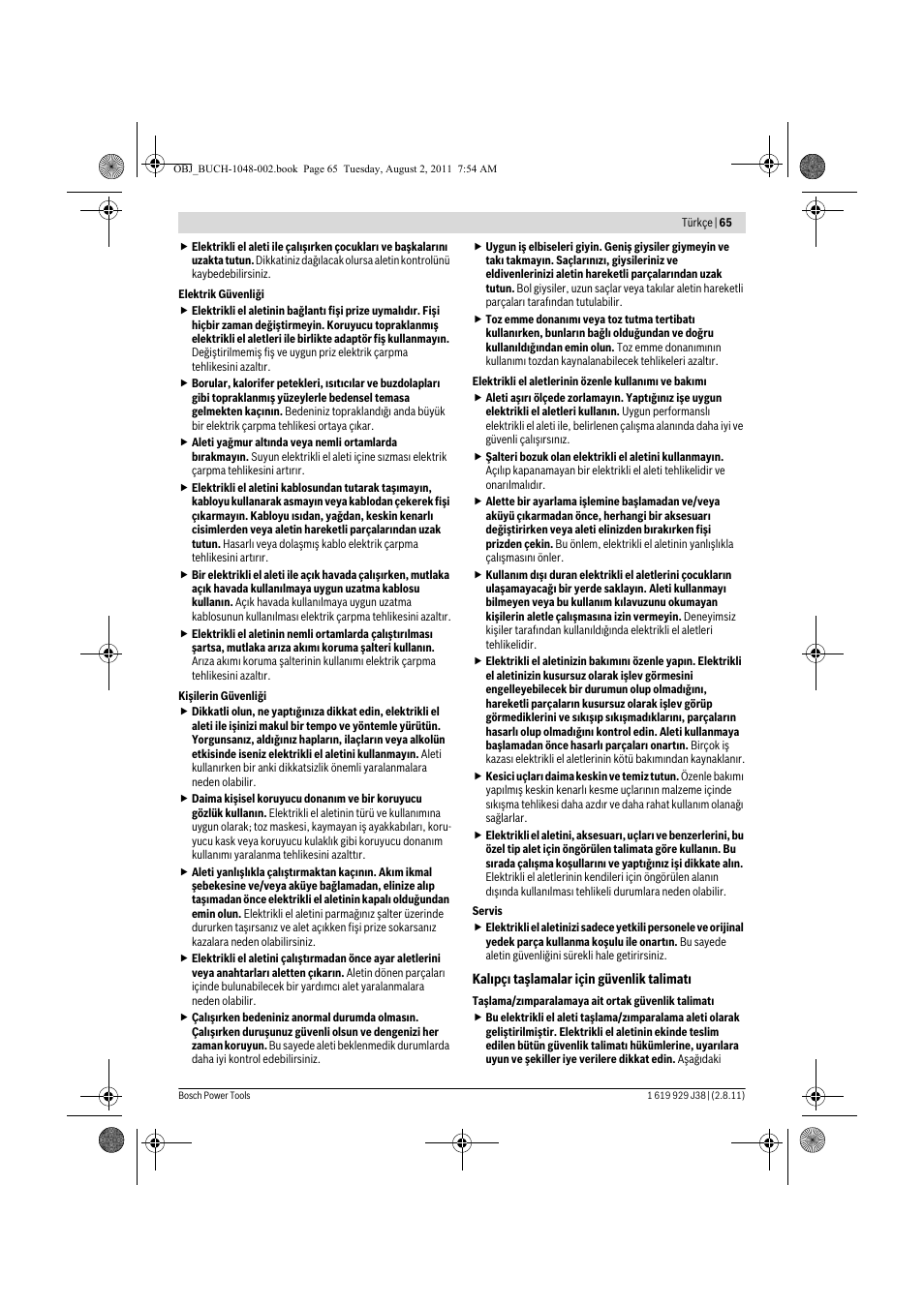 Bosch GGS 16 Professional User Manual | Page 65 / 153