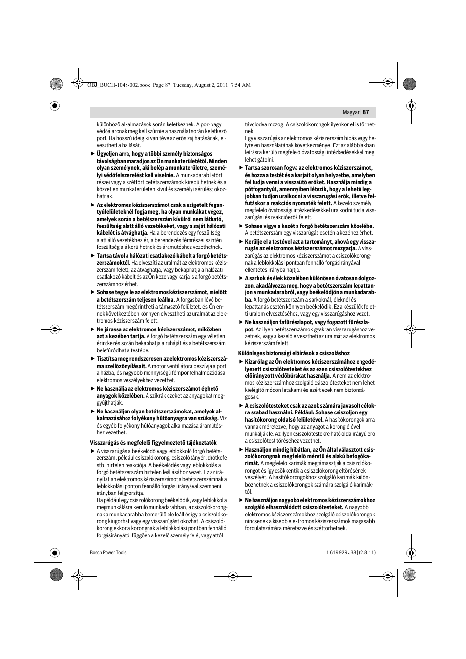 Bosch GGS 16 Professional User Manual | Page 87 / 153