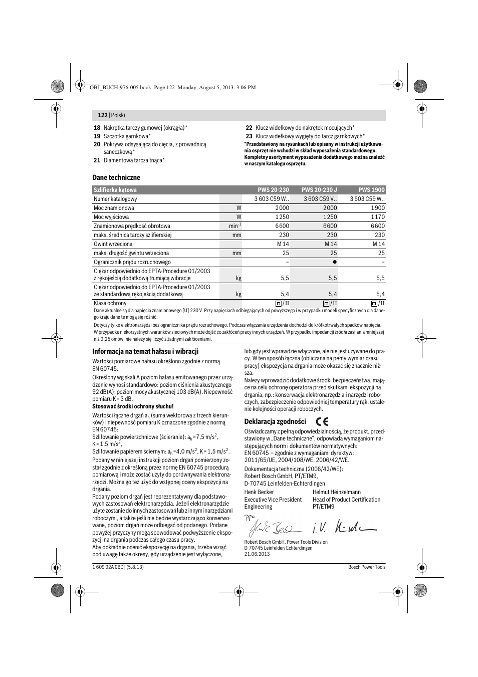 Bosch PWS 20-230 J User Manual | Page 122 / 267