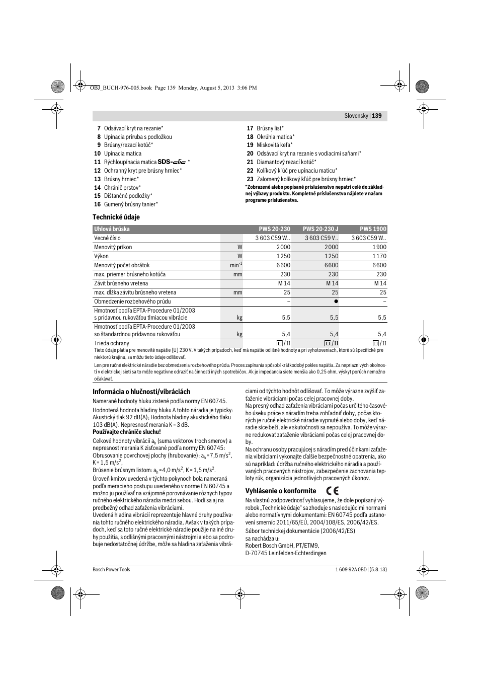 Bosch PWS 20-230 J User Manual | Page 139 / 267