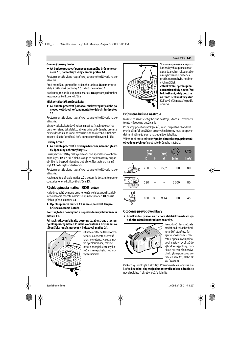 Bosch PWS 20-230 J User Manual | Page 141 / 267