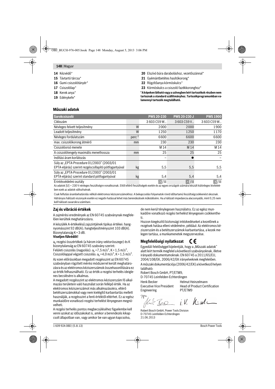 Bosch PWS 20-230 J User Manual | Page 148 / 267