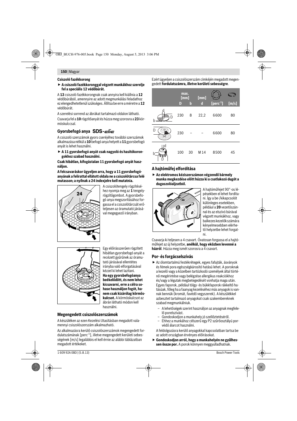 Bosch PWS 20-230 J User Manual | Page 150 / 267