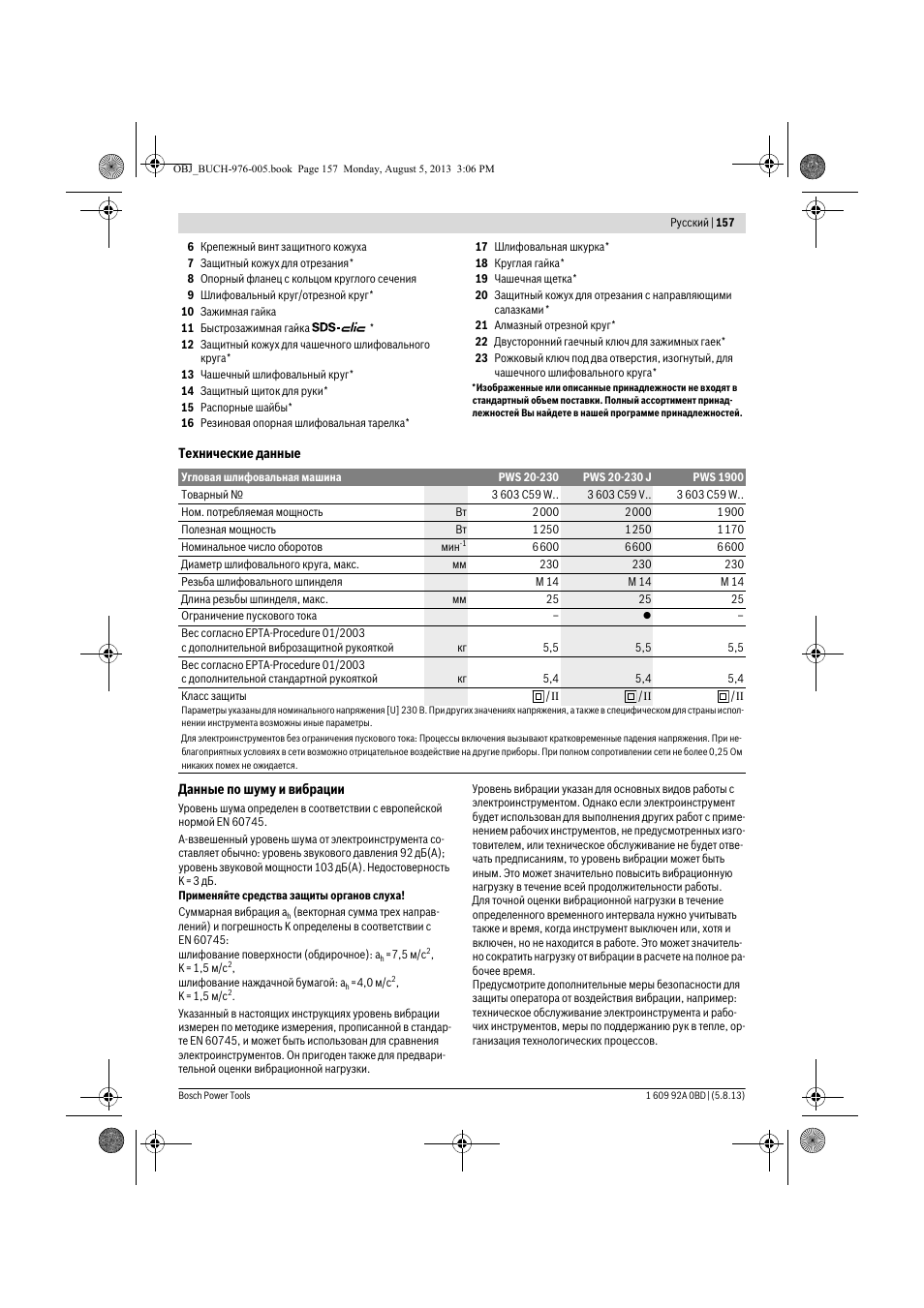 Bosch PWS 20-230 J User Manual | Page 157 / 267