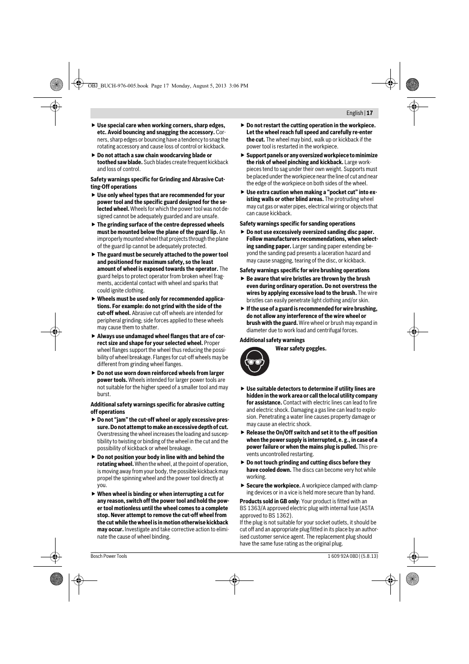 Bosch PWS 20-230 J User Manual | Page 17 / 267