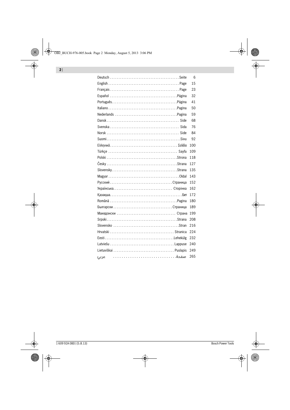 Bosch PWS 20-230 J User Manual | Page 2 / 267