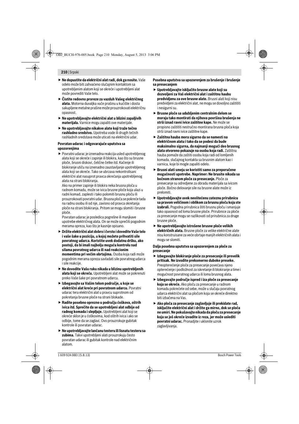 Bosch PWS 20-230 J User Manual | Page 210 / 267