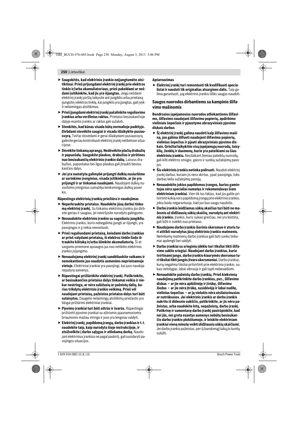 Bosch PWS 20-230 J User Manual | Page 250 / 267