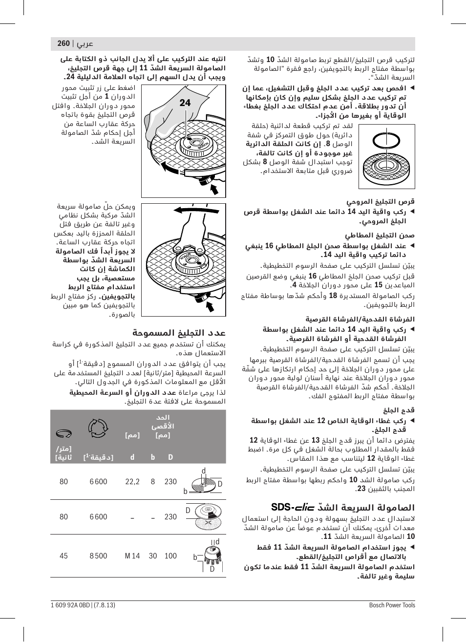 Bosch PWS 20-230 J User Manual | Page 260 / 267