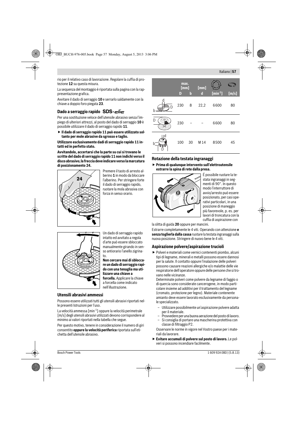 Bosch PWS 20-230 J User Manual | Page 57 / 267