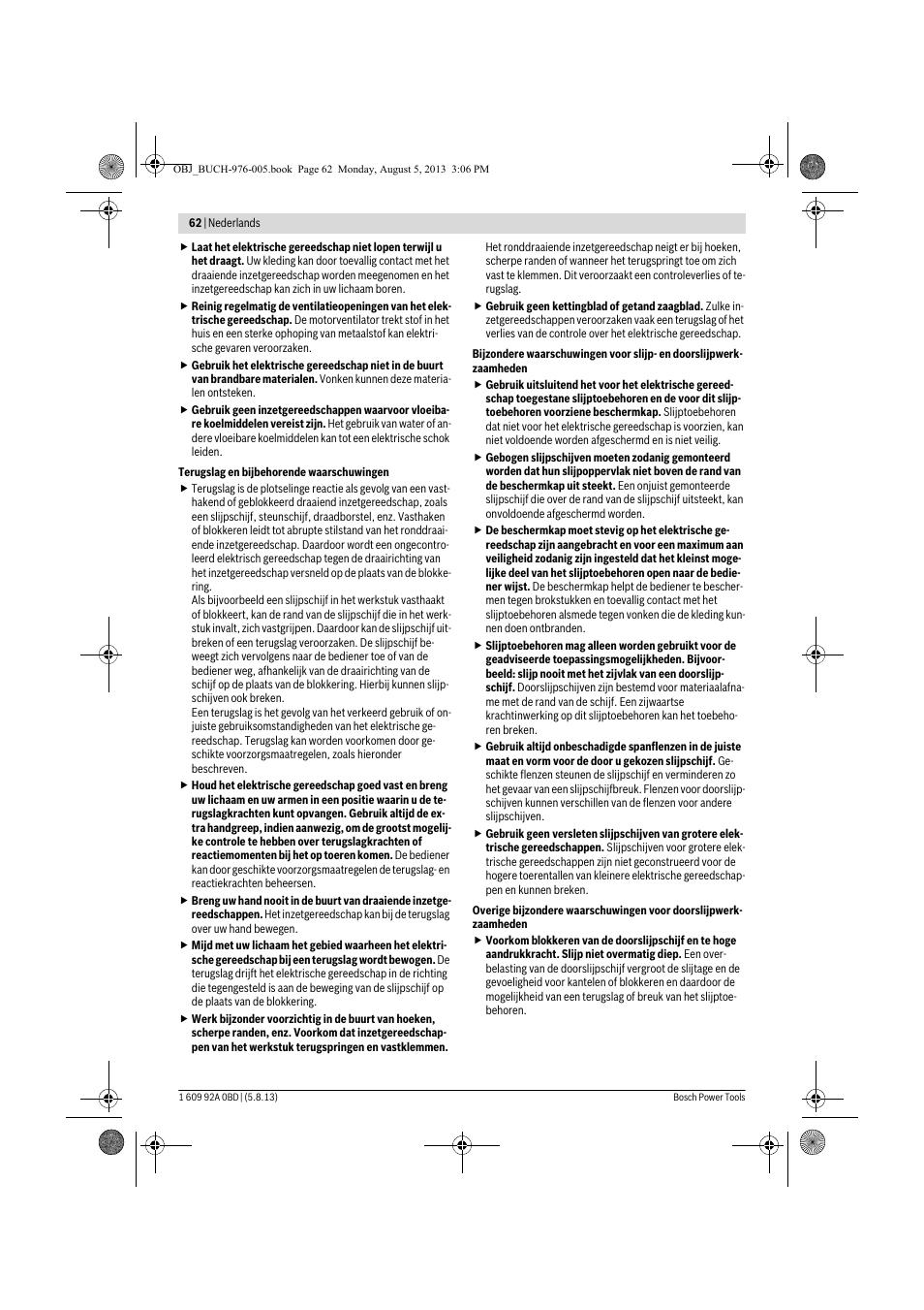 Bosch PWS 20-230 J User Manual | Page 62 / 267