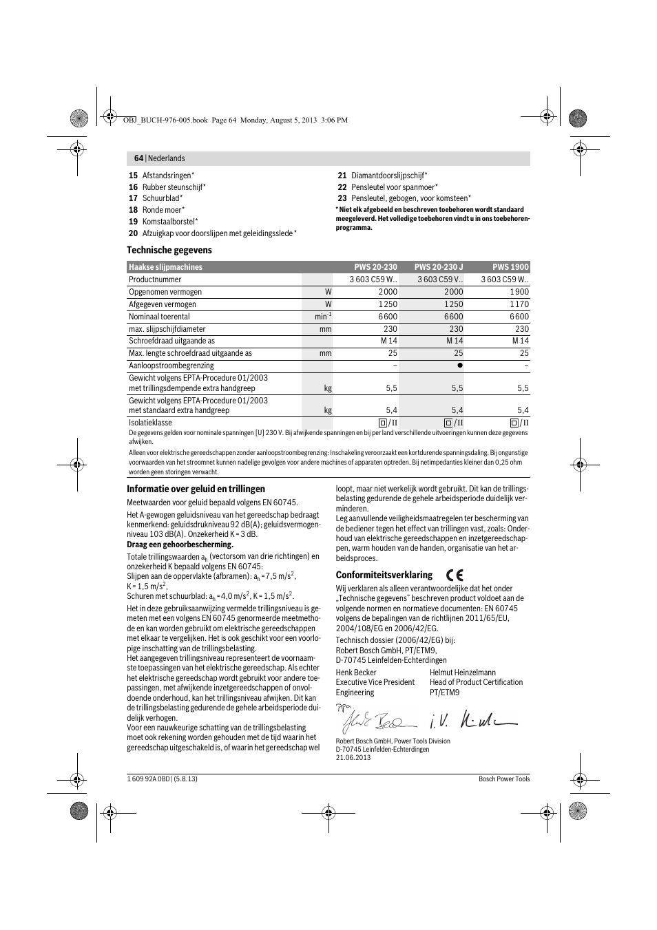 Bosch PWS 20-230 J User Manual | Page 64 / 267