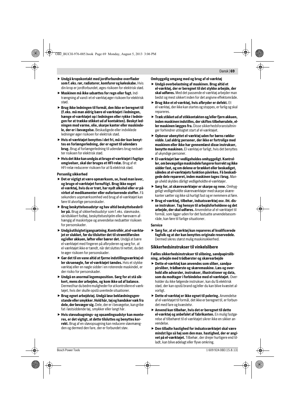 Bosch PWS 20-230 J User Manual | Page 69 / 267