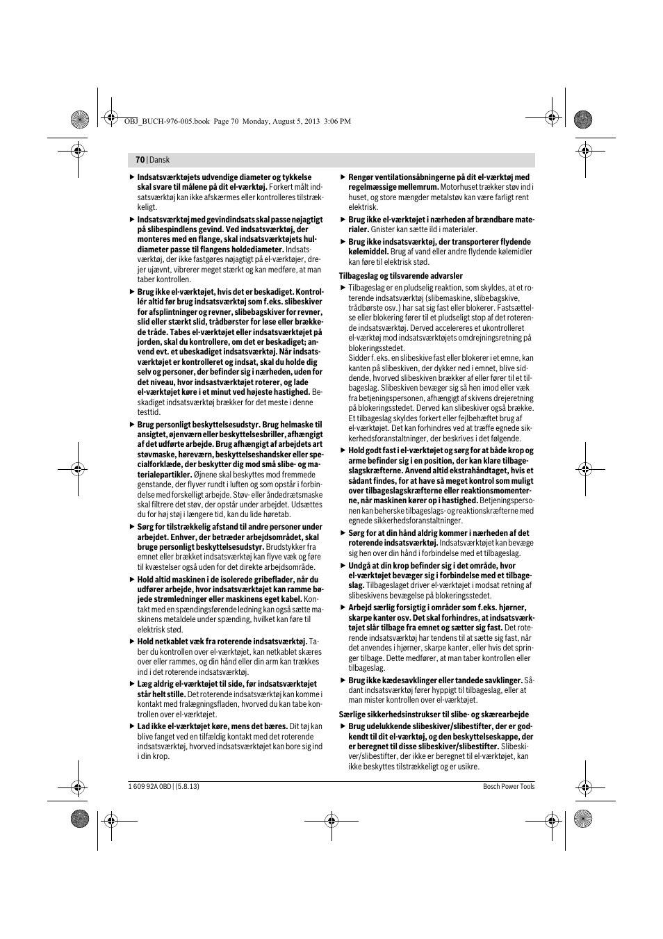 Bosch PWS 20-230 J User Manual | Page 70 / 267