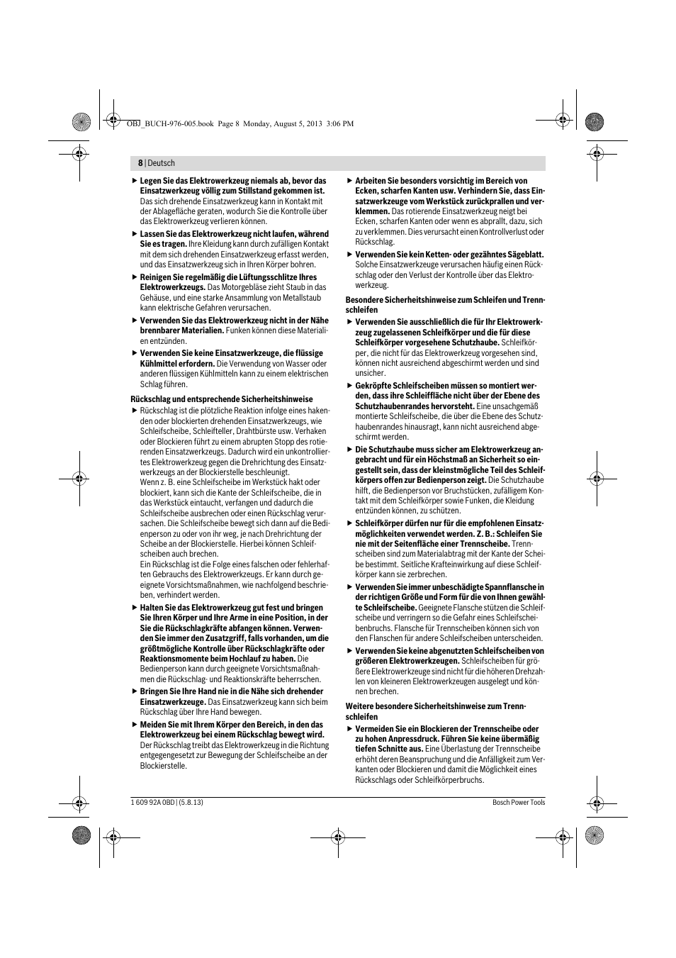 Bosch PWS 20-230 J User Manual | Page 8 / 267