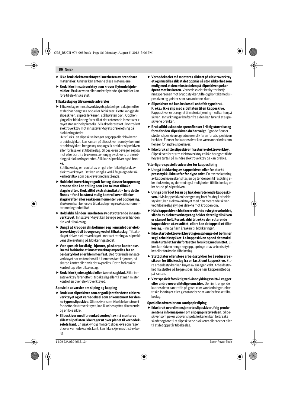 Bosch PWS 20-230 J User Manual | Page 86 / 267