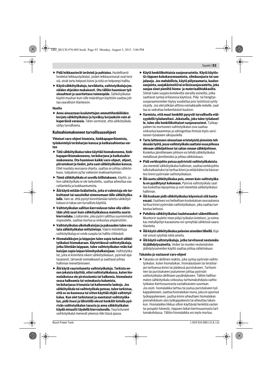 Bosch PWS 20-230 J User Manual | Page 93 / 267