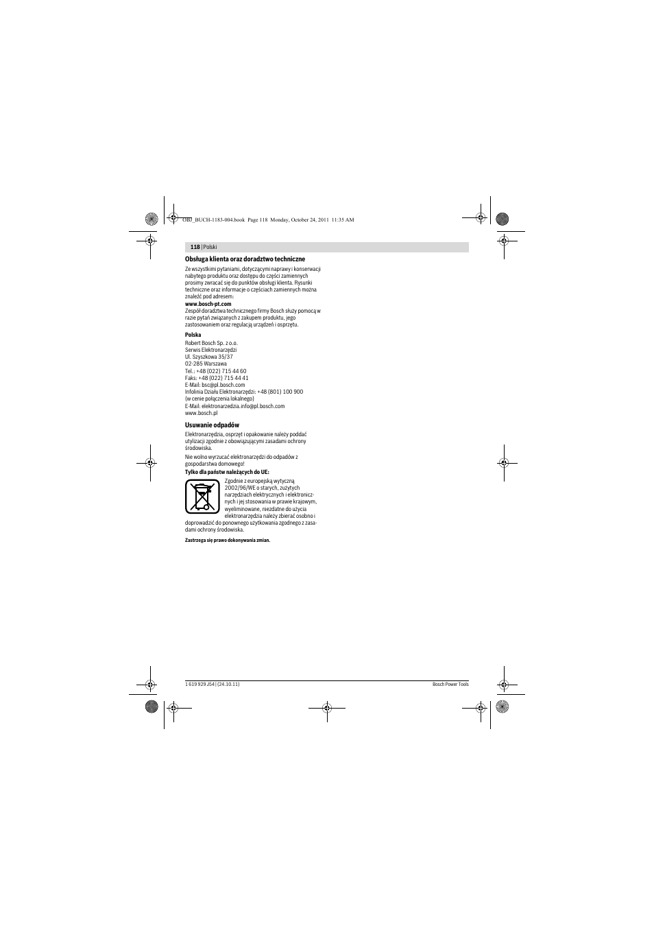 Bosch PBD 40 User Manual | Page 118 / 221