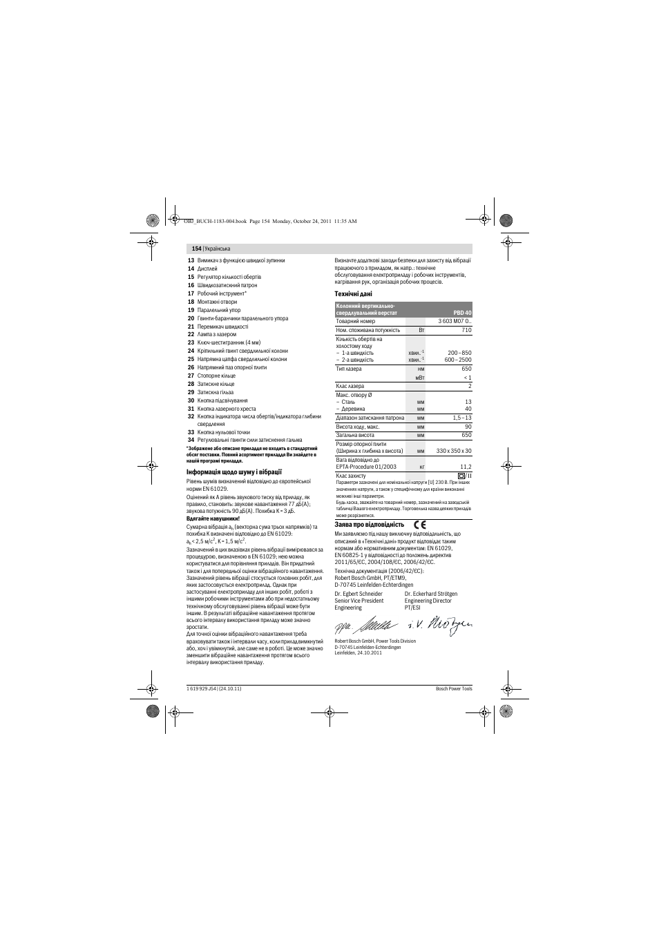 Bosch PBD 40 User Manual | Page 154 / 221