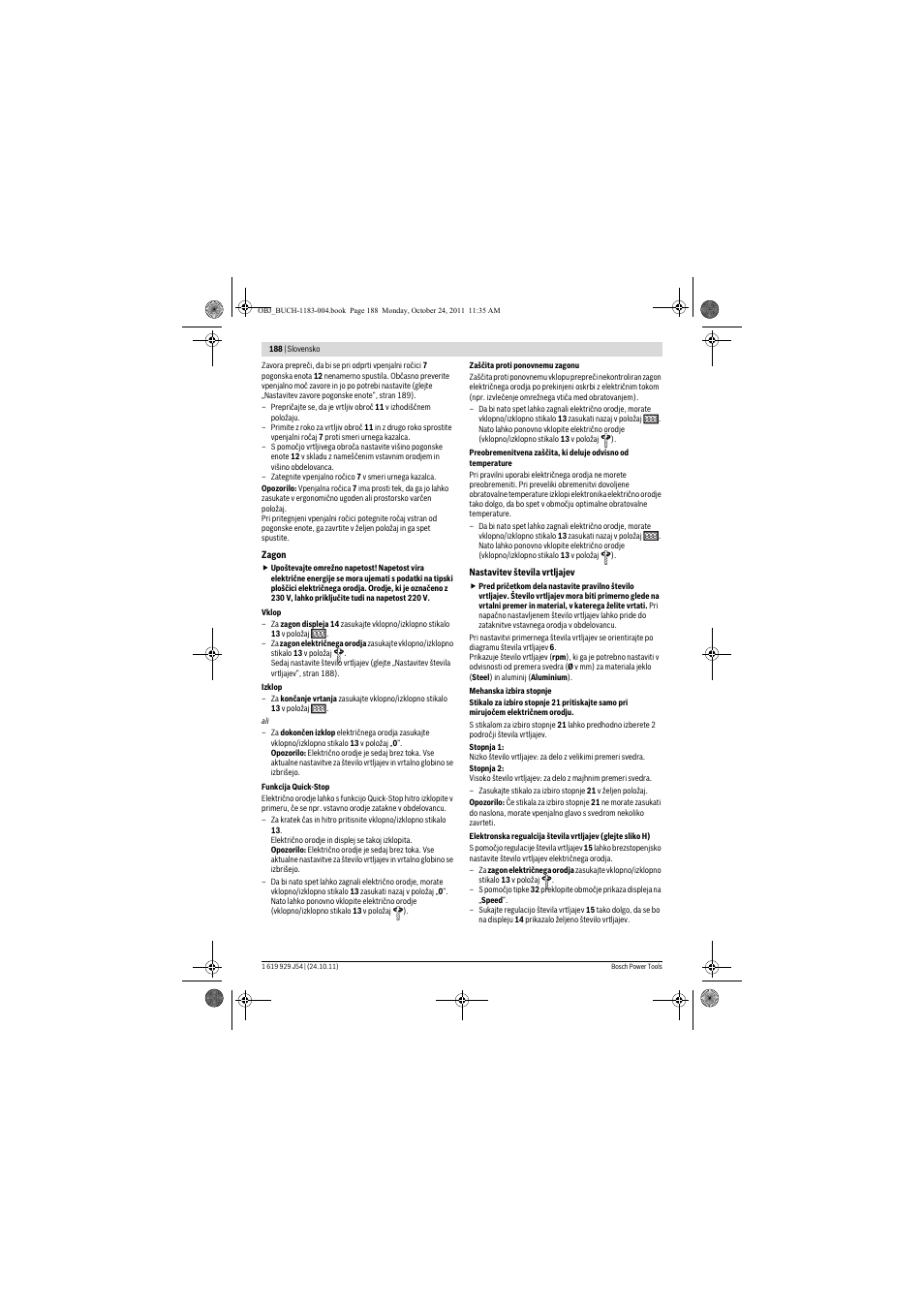 Bosch PBD 40 User Manual | Page 188 / 221