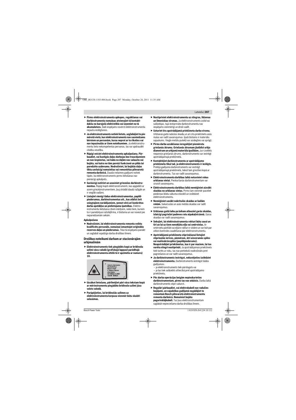 Bosch PBD 40 User Manual | Page 207 / 221