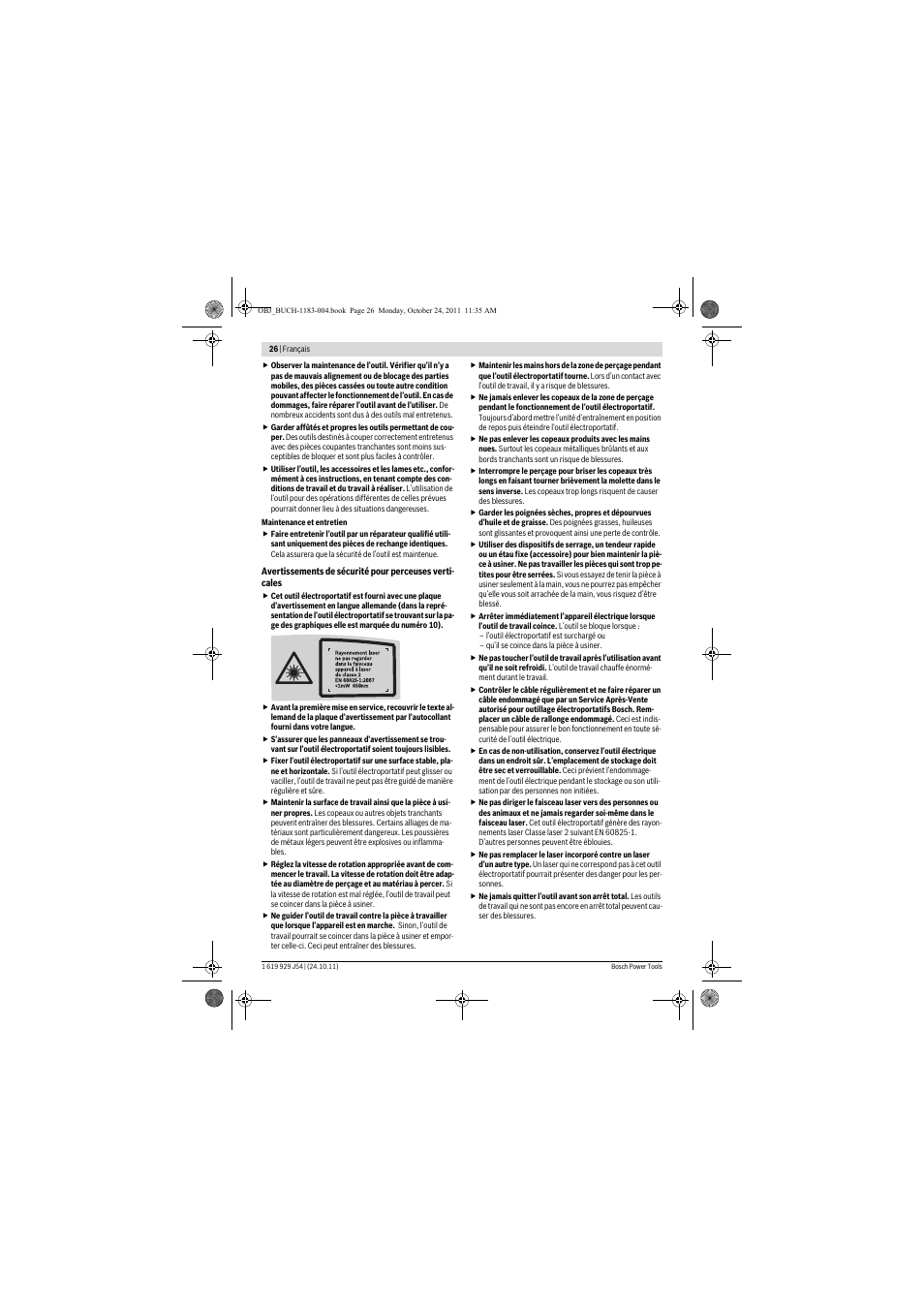 Bosch PBD 40 User Manual | Page 26 / 221