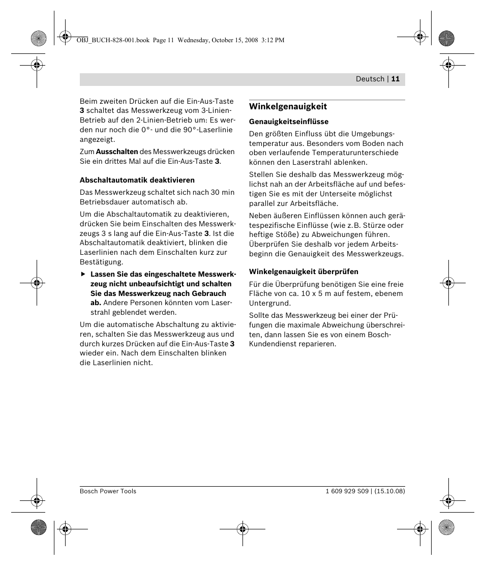 Bosch GTL 3 Professional User Manual | Page 11 / 368