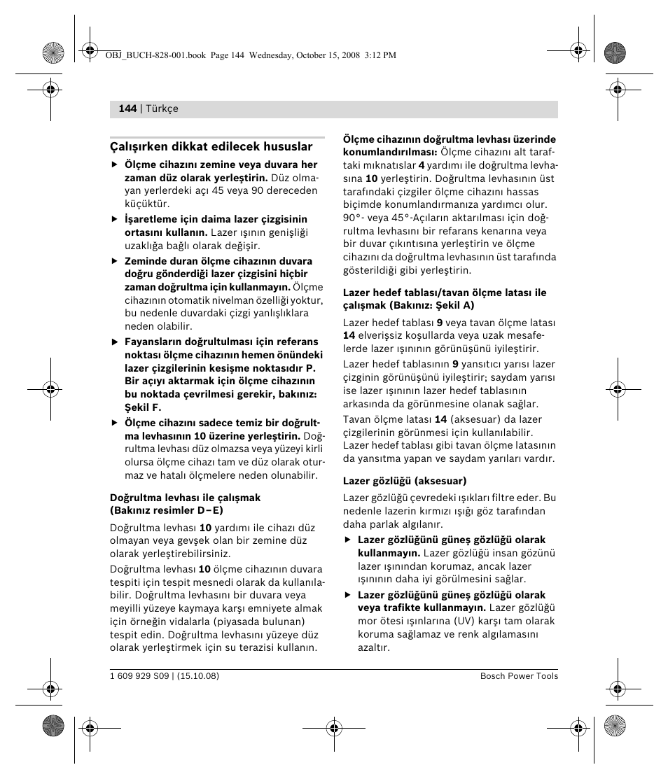 Bosch GTL 3 Professional User Manual | Page 144 / 368