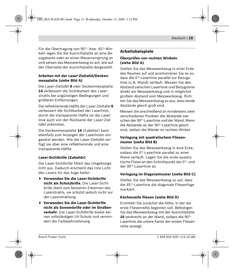 Bosch GTL 3 Professional User Manual | Page 15 / 368