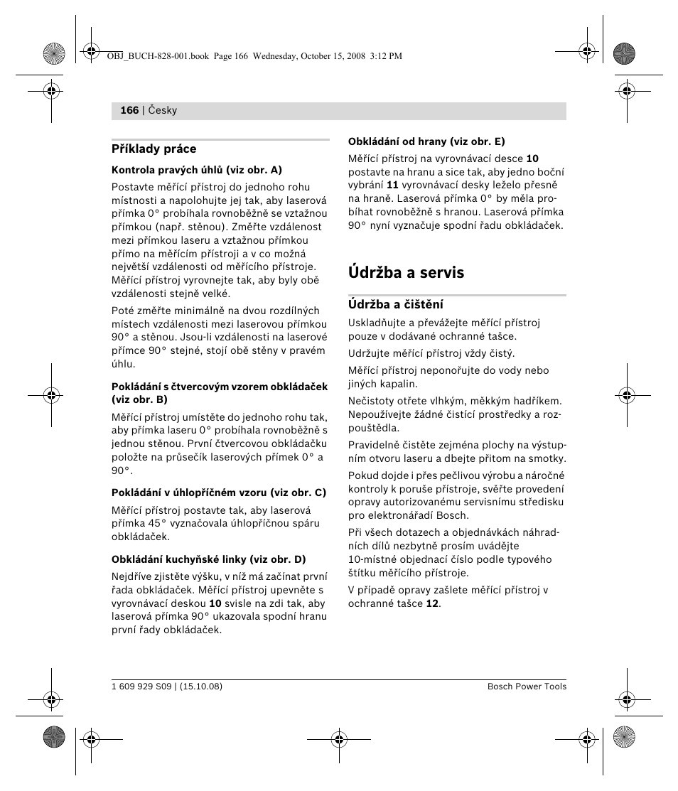 Údržba a servis | Bosch GTL 3 Professional User Manual | Page 166 / 368