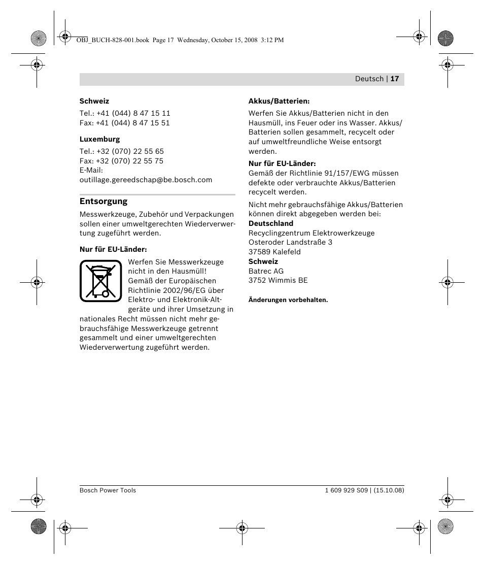 Bosch GTL 3 Professional User Manual | Page 17 / 368