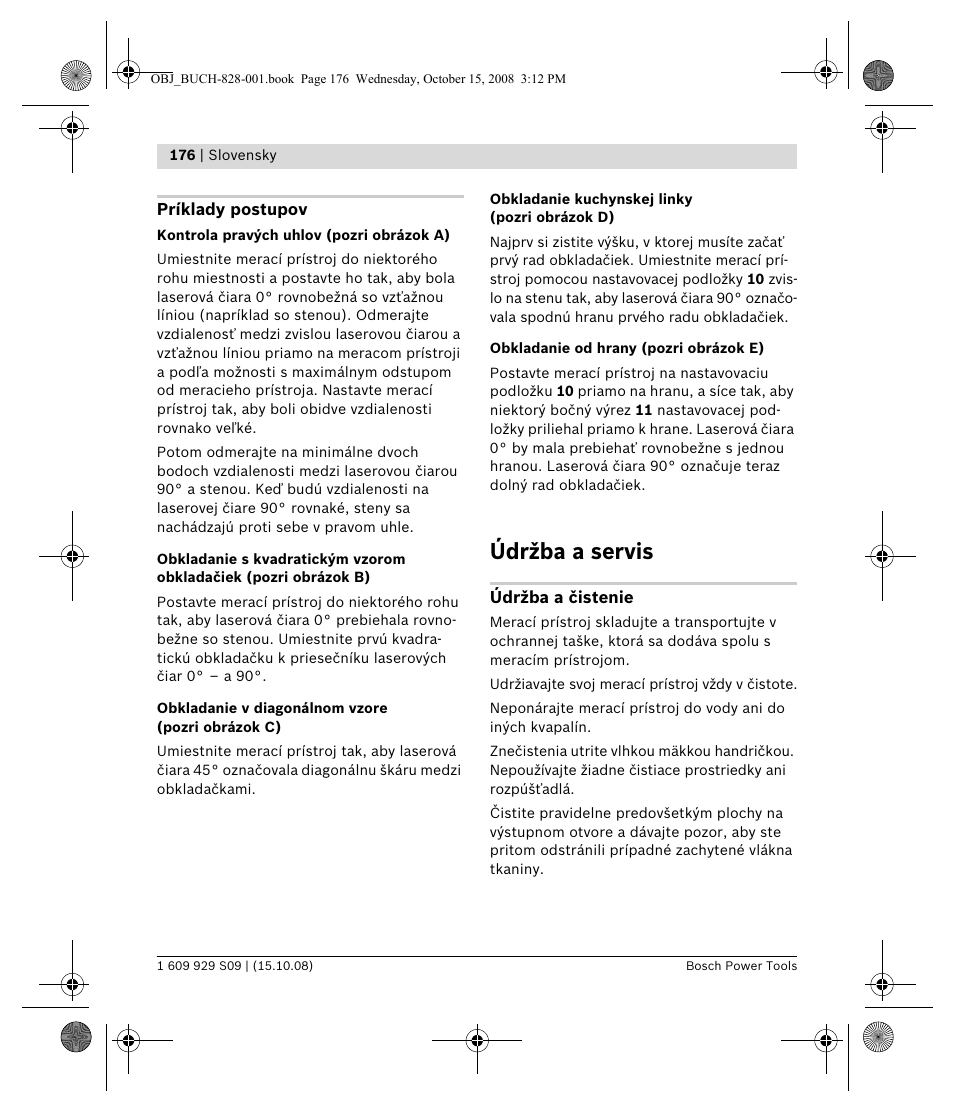 Údržba a servis | Bosch GTL 3 Professional User Manual | Page 176 / 368