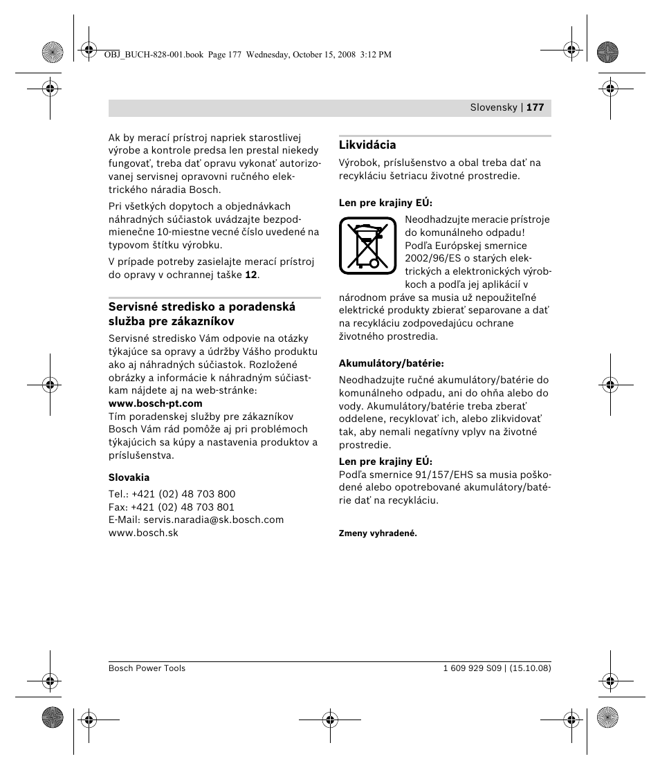 Bosch GTL 3 Professional User Manual | Page 177 / 368