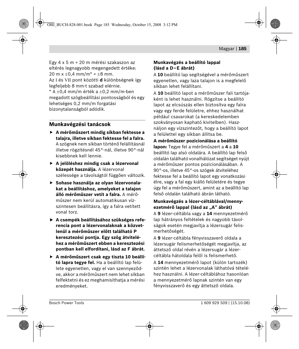 Bosch GTL 3 Professional User Manual | Page 185 / 368