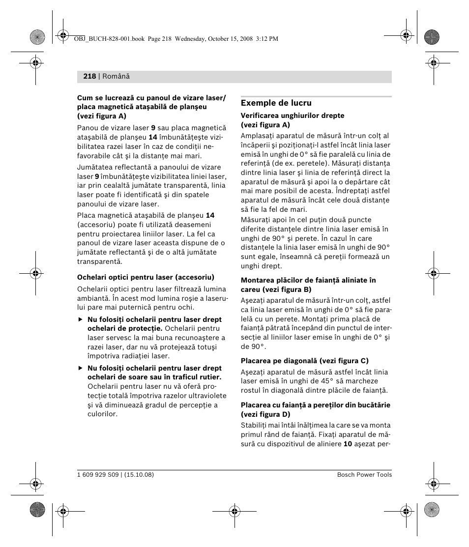 Bosch GTL 3 Professional User Manual | Page 218 / 368