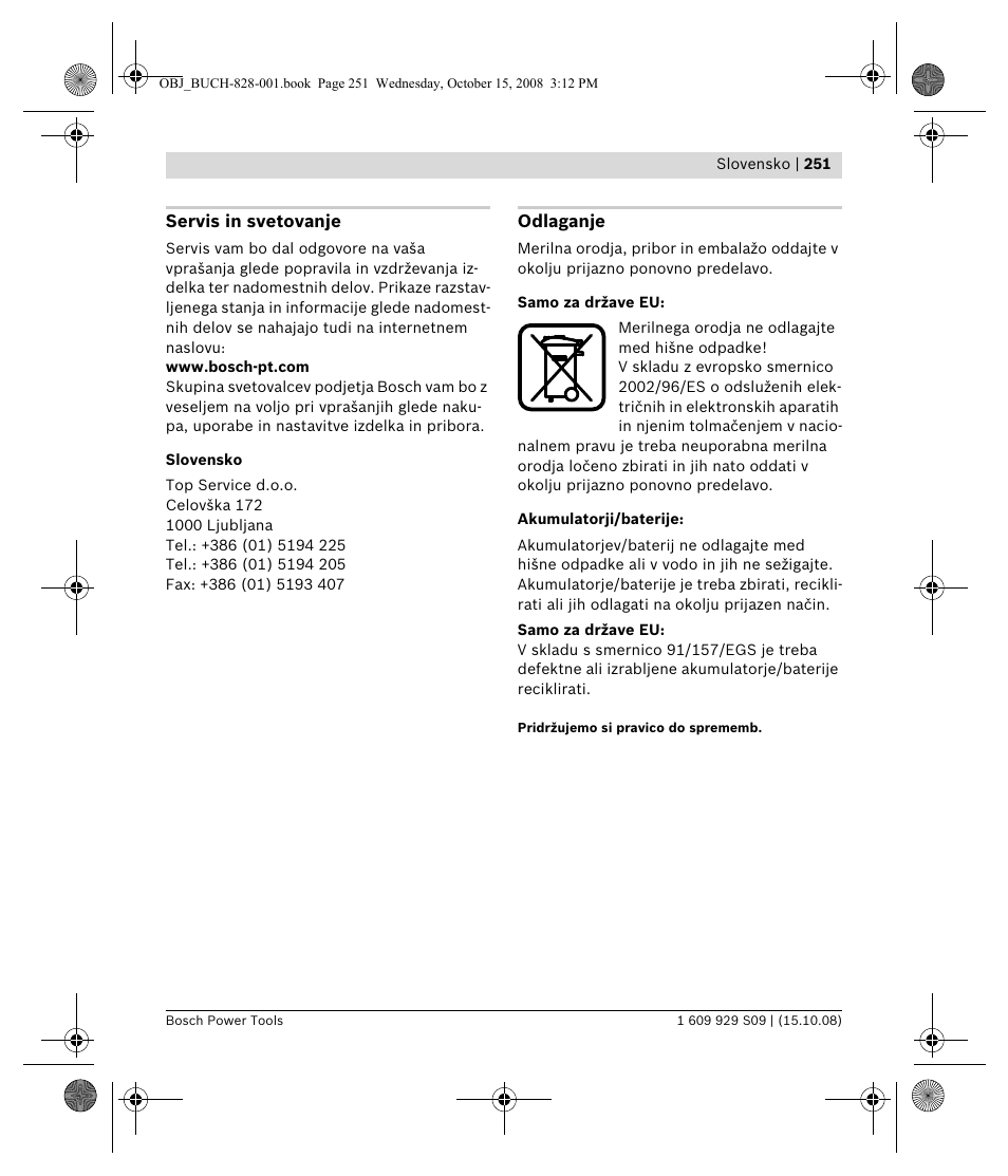 Bosch GTL 3 Professional User Manual | Page 251 / 368