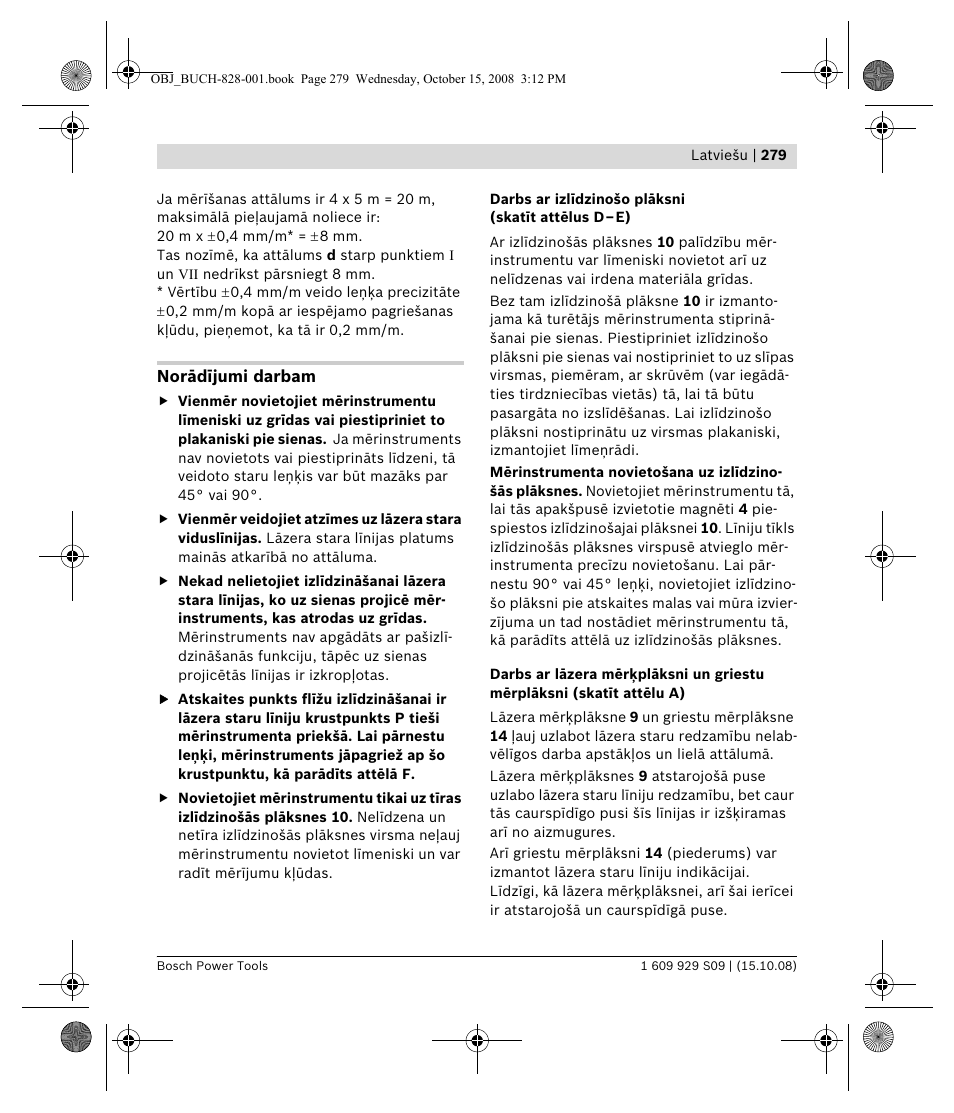 Bosch GTL 3 Professional User Manual | Page 279 / 368