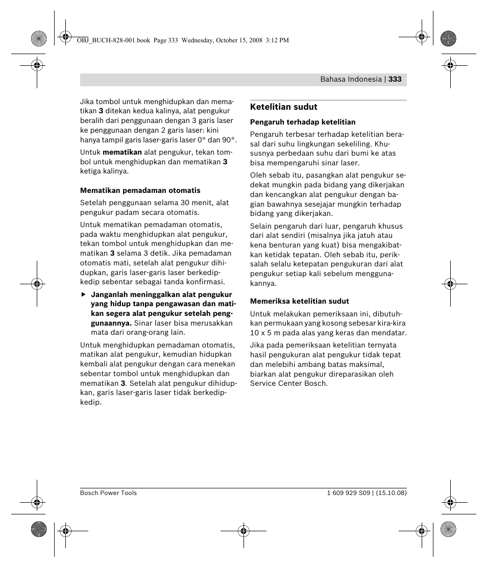 Bosch GTL 3 Professional User Manual | Page 333 / 368
