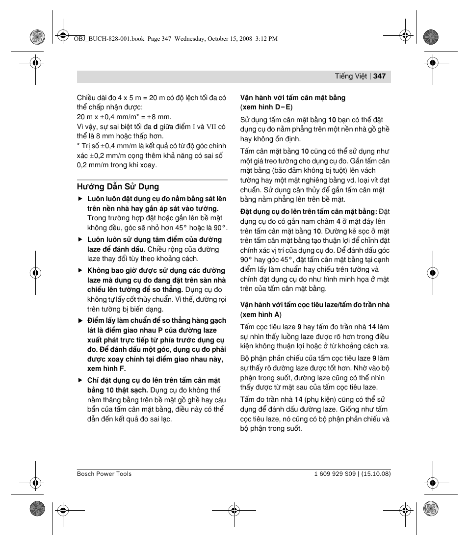 Bosch GTL 3 Professional User Manual | Page 347 / 368