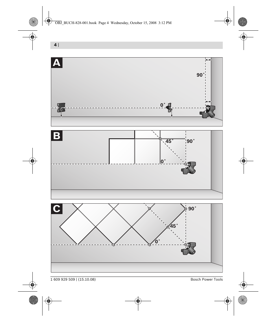 Ab c | Bosch GTL 3 Professional User Manual | Page 4 / 368